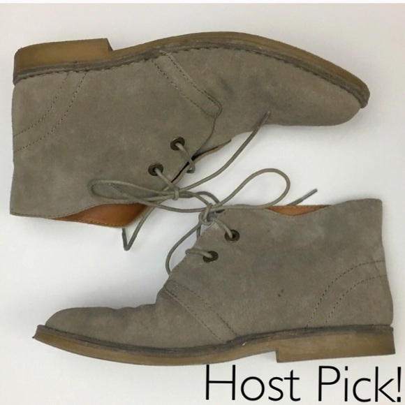 Nine West Shoes - Nine West Taupe Lace Up Ankle Boots